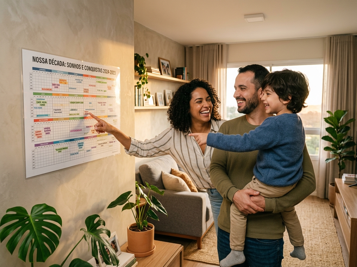 Família planejando no C10A 1.0