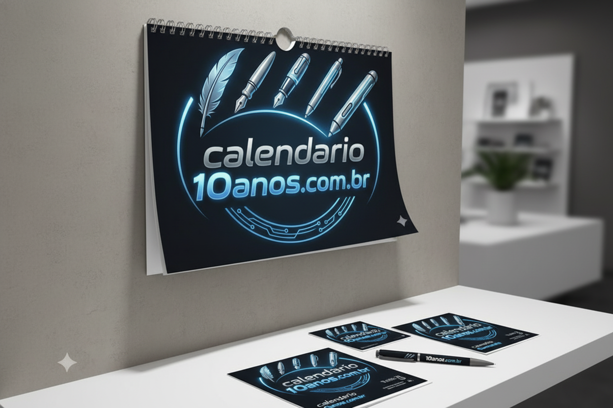 Calendário 10 Anos entregue e comissão PIX